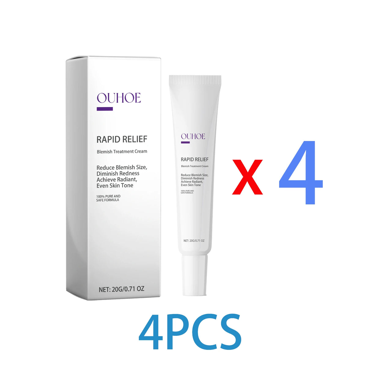 Dark Spot Correcting Brightening Cream 20g Hydrating Face Cream Fades Appearance of Spots Evens Tone Boosts Radiance Acid Aloe Zpaxo 4PCS
