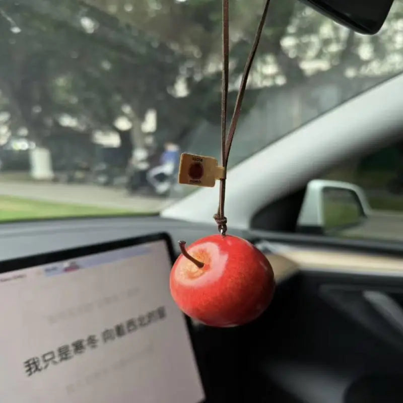 Creative Simulated Fruit Keychain Car Ornament Cute Foam Decoration