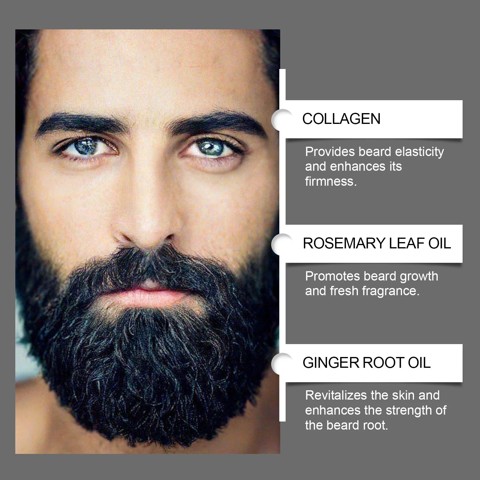 WEST MONTH Beard Thickening Oil + Roller Ball | Men's Grooming Beard Care Oil Zpaxo
