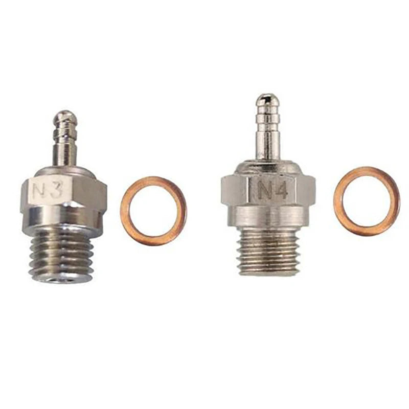 1Pcs Universal #8 Glow Plug N3 N4 Spark Nitro Engine Parts For HSP RC Car Part Zpaxo
