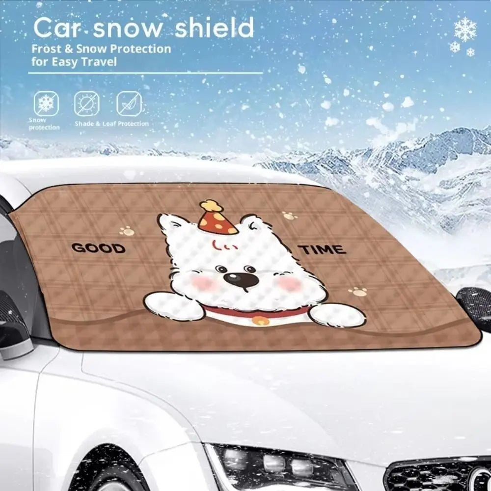 Windshield Car Snow Cover Sun-protective Universal Fit Sunshade UV Zpaxo