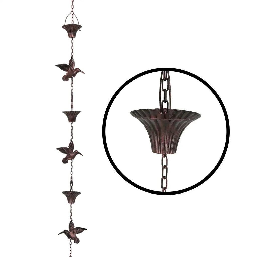 Rain Chain Decor Functional Simple Suspension Mounting Metal Hanging Zpaxo
