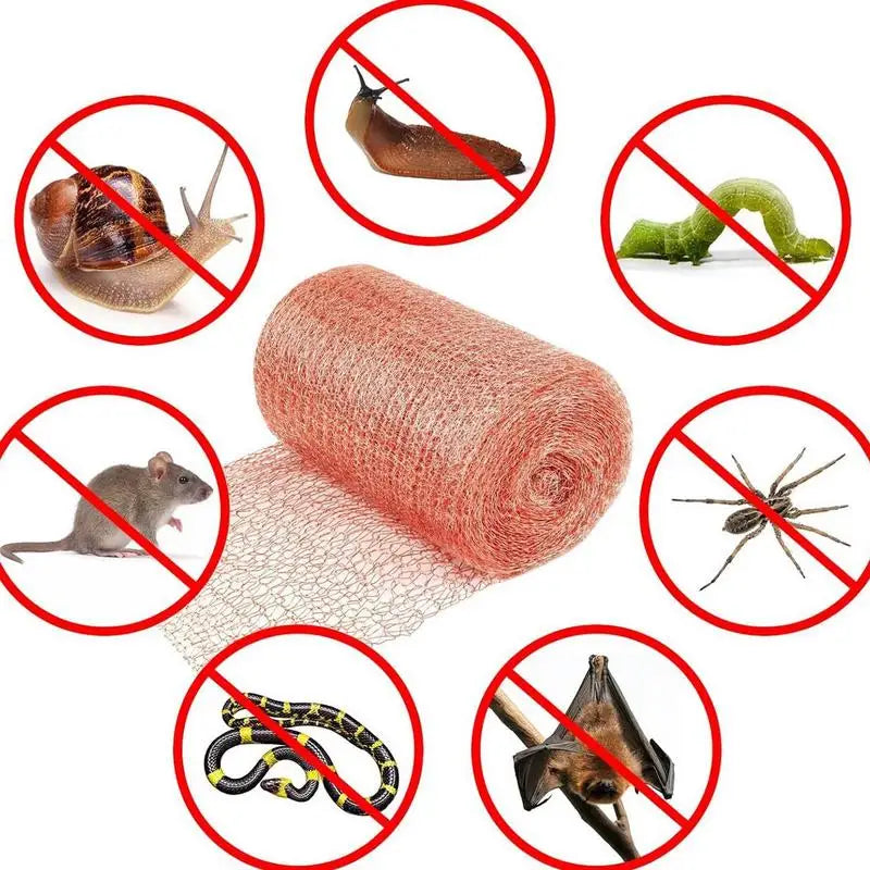 Copper Anti-Snail Wire Mesh Net Signal Shielding Net Wire Pest Rodent Net Copper Mesh Garden Supplies 3/4/6/9m Zpaxo