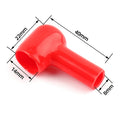 Black Red PVC Car Motorcycle Battery Negative Positive Terminal Cover