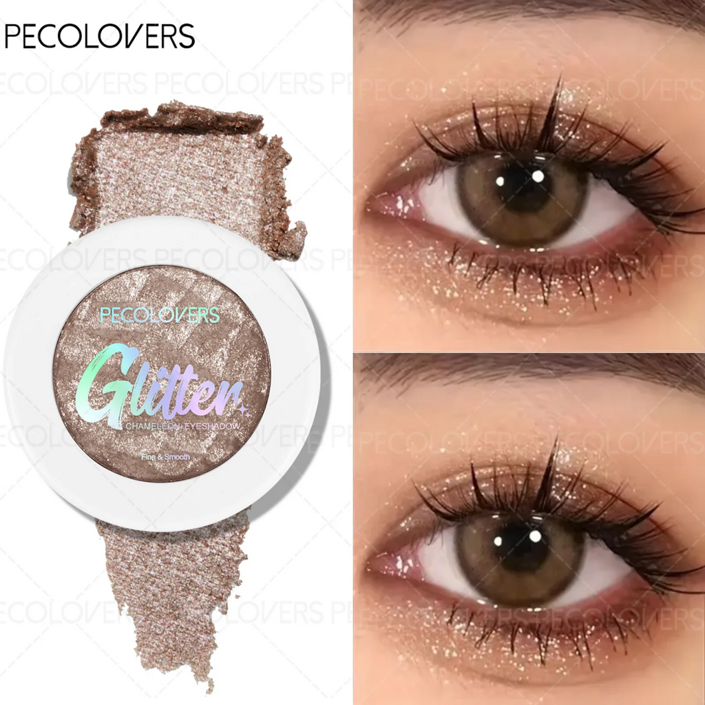 Black Pearlescence Diamond Glitter Eyeshadow Mashed Potato Texture Highlighter Peach Gold Shimmer Illuminator Brightening Makeup Zpaxo