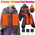 USB Electric Heated Blanket – 3 Heat Levels Wearable Fleece Throw Heated Lap Blanket Zpaxo Default Title