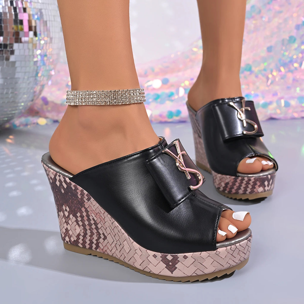 Women High Heels Sandals Summer Luxury Wedge Shoes Women Designer Platform Sandals Trend Comfortable Slippers Zapatos De Mujer Zpaxo