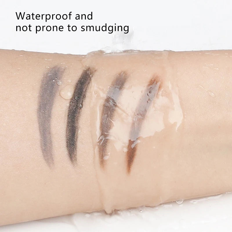 5 Colors Double-Ended Eyebrow Pencil with Brush Waterproof Lasting Auto-Rotate Professional Eyebrow Stick Eye Makeup for Women Zpaxo