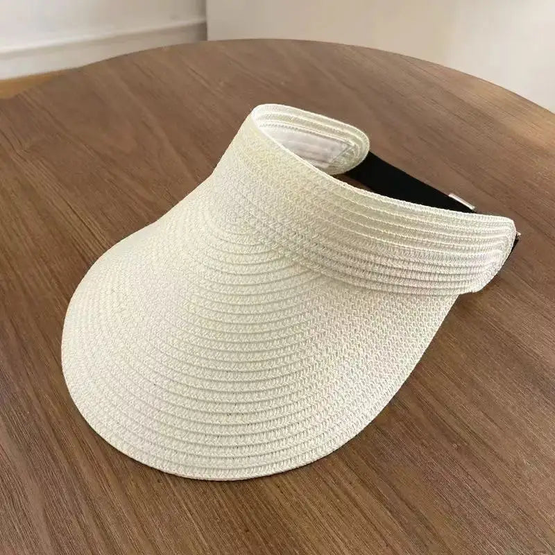 Women's Foldable Wide Brim Sun Hat Spring Summer Straw Beach Outdoor