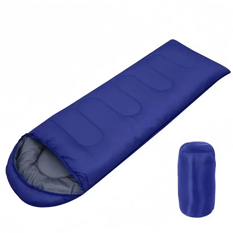 Camping Sleeping Bag Ultralight Waterproof 4 Season Warm Envelope Backpacking Sleeping Bags for Outdoor Traveling Hiking Zpaxo Blue