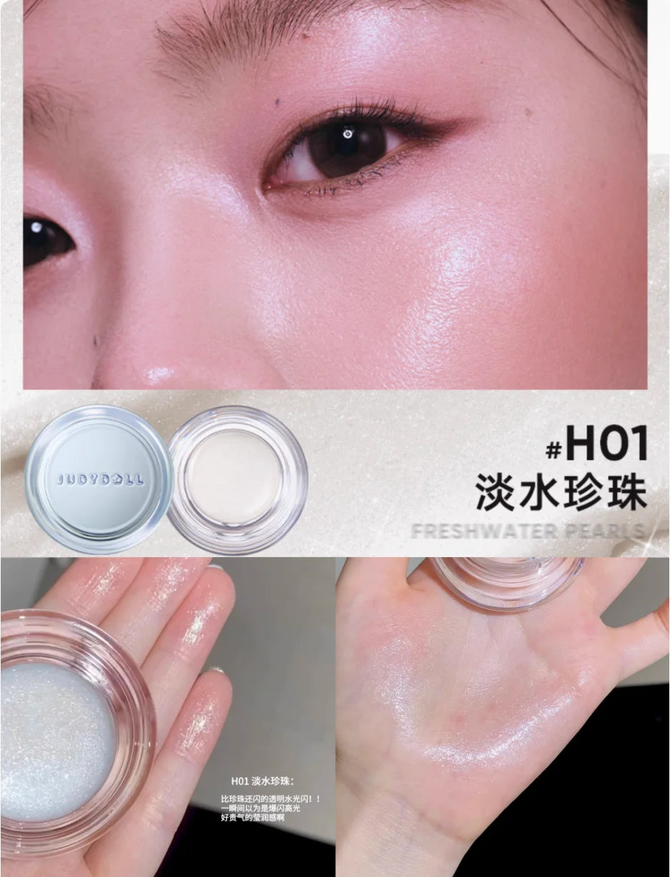 JUDYDOLL Highlighter Balm Luminous Highlighting Mint Lilac Refreshing Zpaxo H01