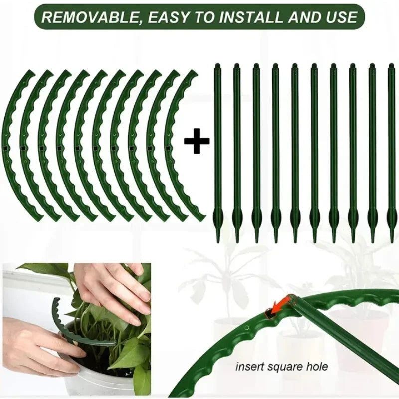 Plastic Plant Support Pile Stand Flowers Greenhouses Arrangement