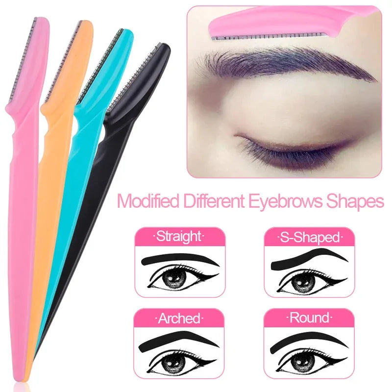 Eyebrow Trimmer Razor Set – Portable Face Shaper 3/4/10 Pcs