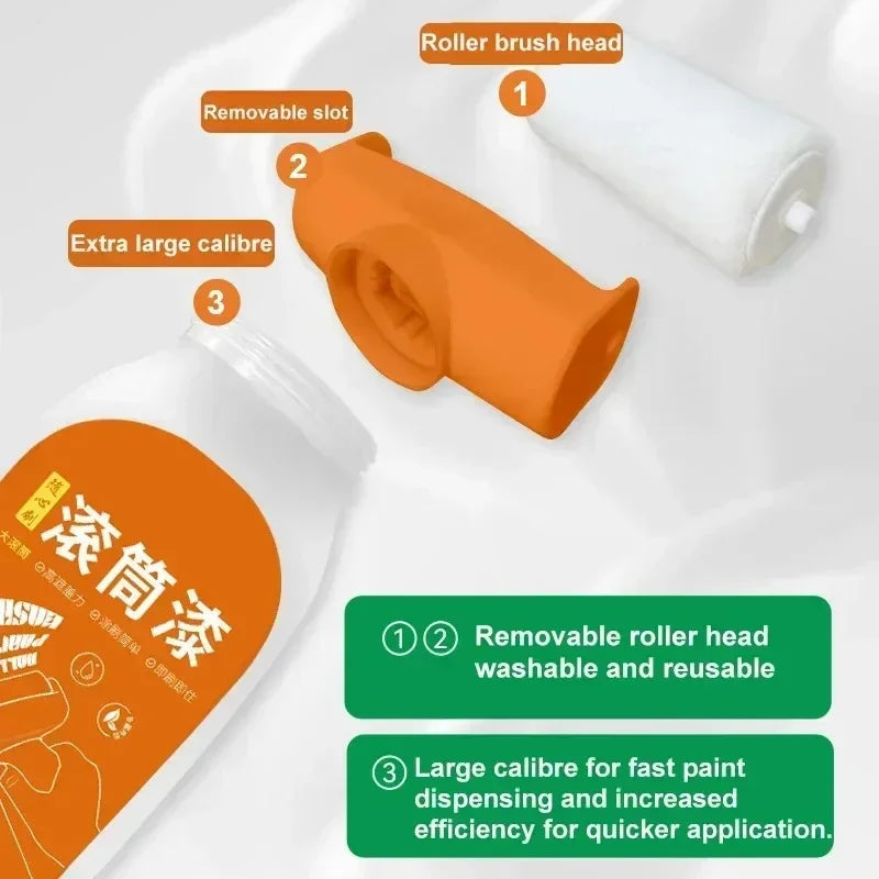 Wall Repair Roller Paint White Water Based Latex Large Brush Tool Tile