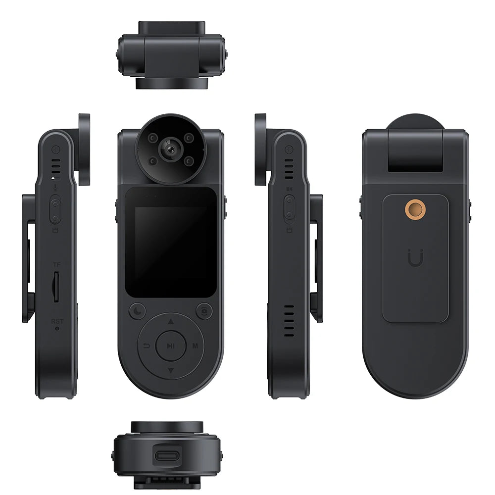 HD 1080P Mini Camera Bodycam 180° Adjustable Sports DV Camera Outdoor Law Enforcement Recorder Wifi Hotspot Night Vision Cam Zpaxo