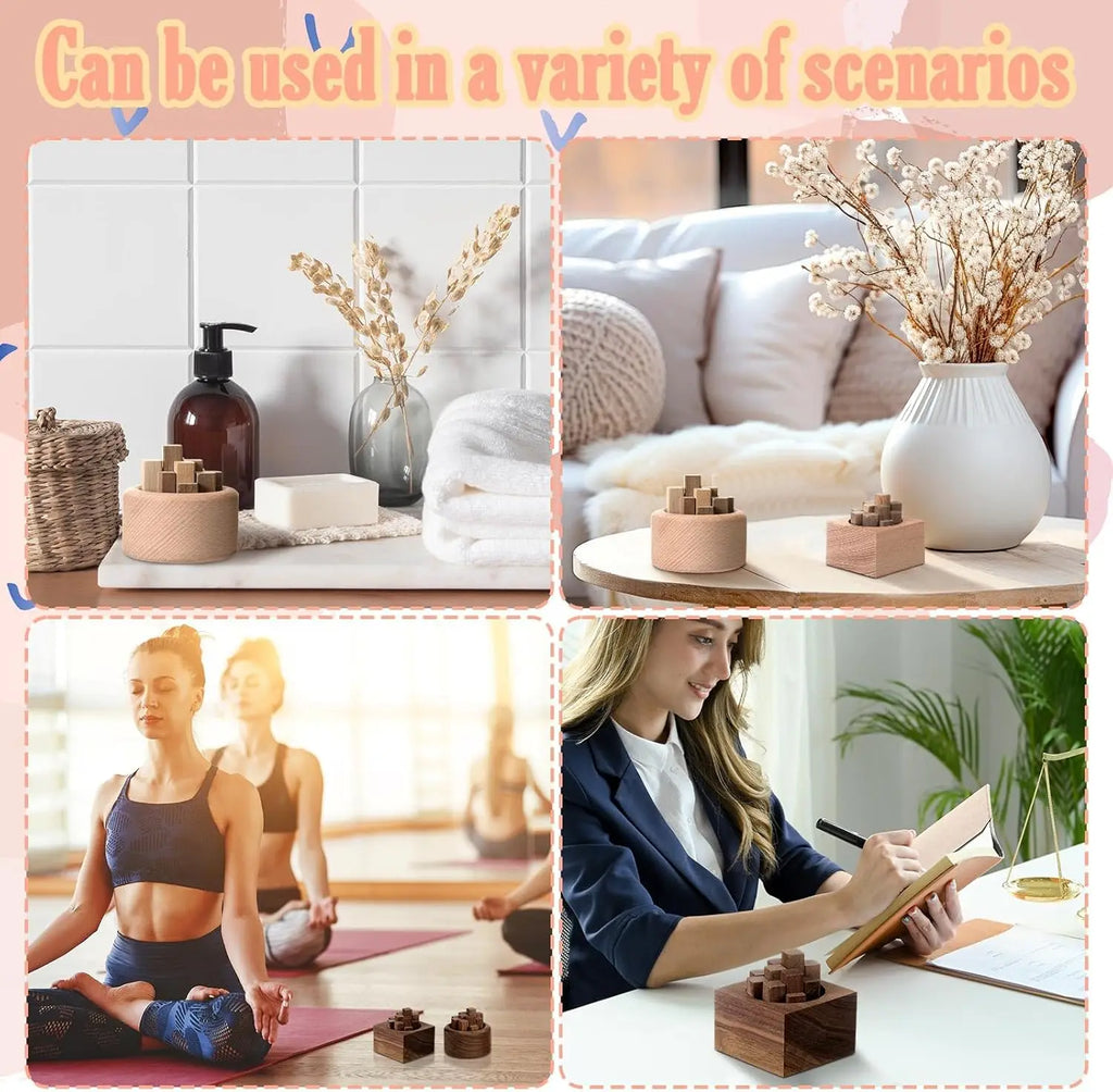 Wooden Essential Oil Car & Home Diffuser – Aromatherapy Décor