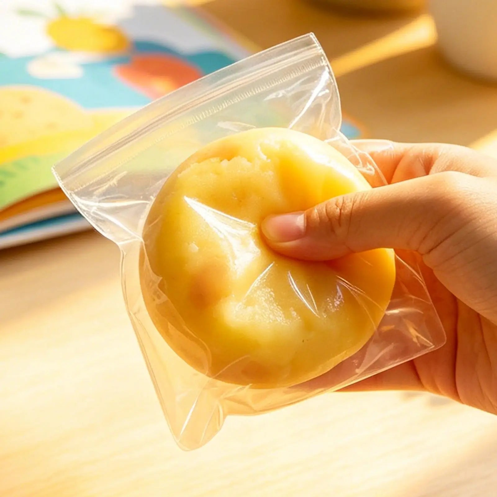 Kids Fidget Toys Mashed Potato Realistic Soft Cute Children Food Sensory Toys For Classroom Prize Stocking Stuffers Party Favors Zpaxo