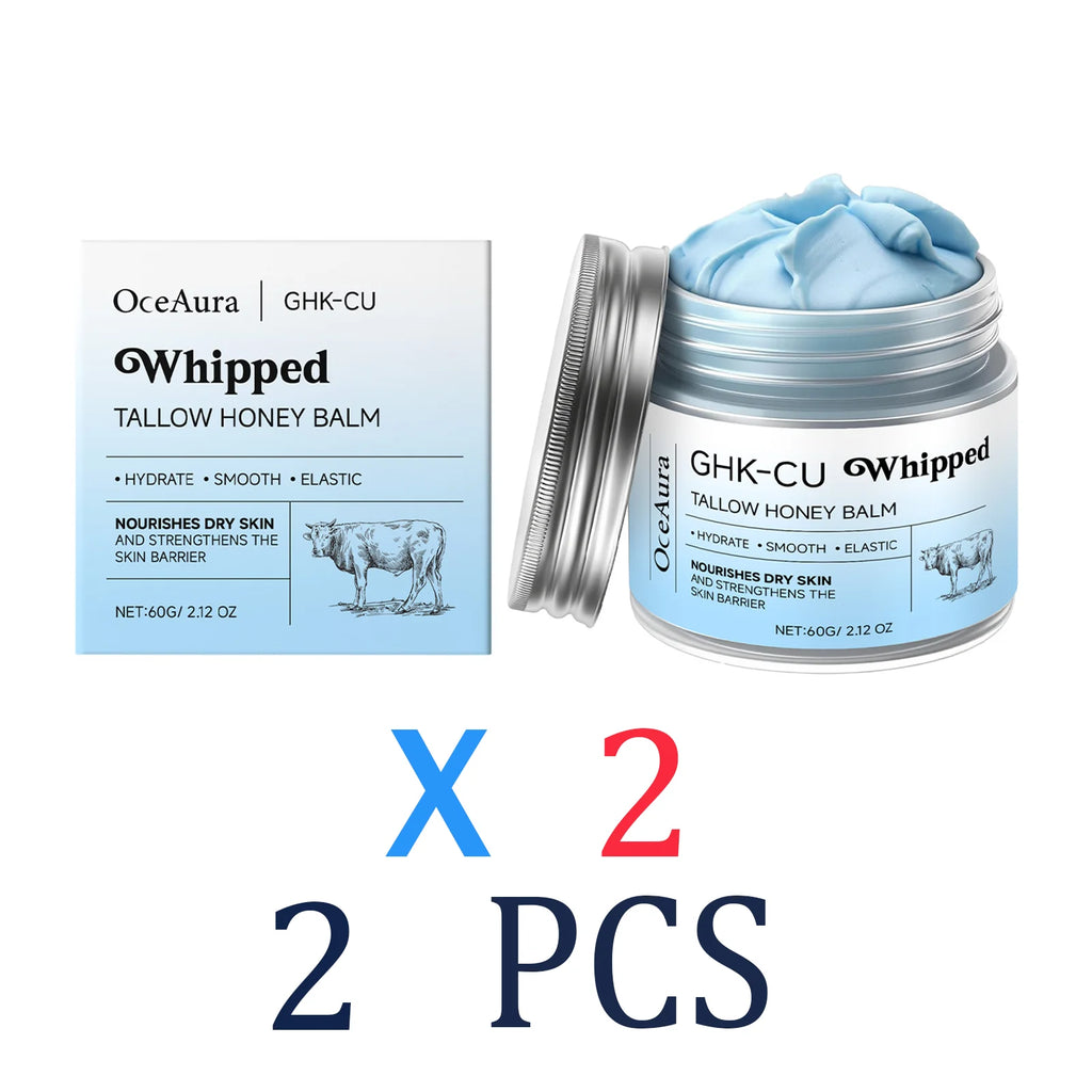Tallow and Honey Balm for Very Dry Skin Multi Purpose Moisturizing Salve for Face Hands Body Deep Nourishing Skin Cream Natural Zpaxo 2 Pcs