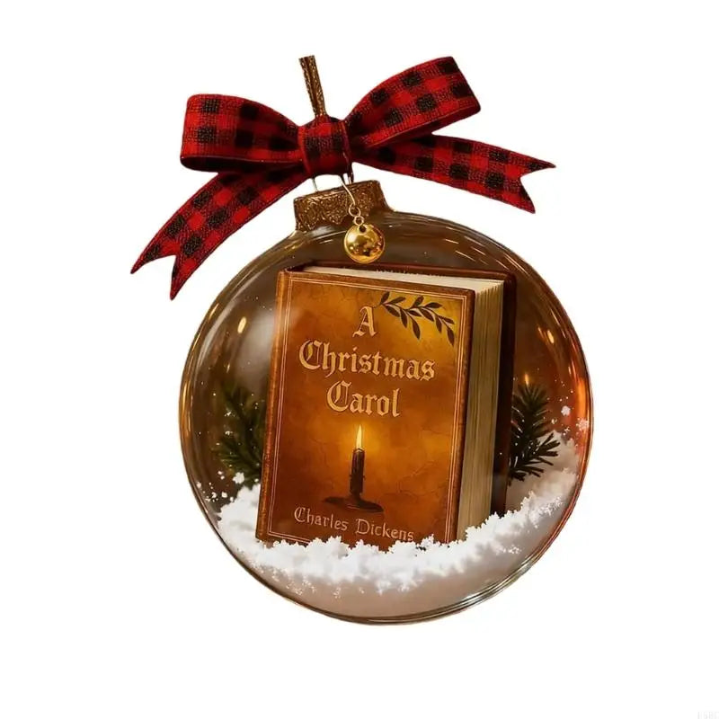 Efficient Acrylic Christmas Carol Hanging Ornament Mini Book Design