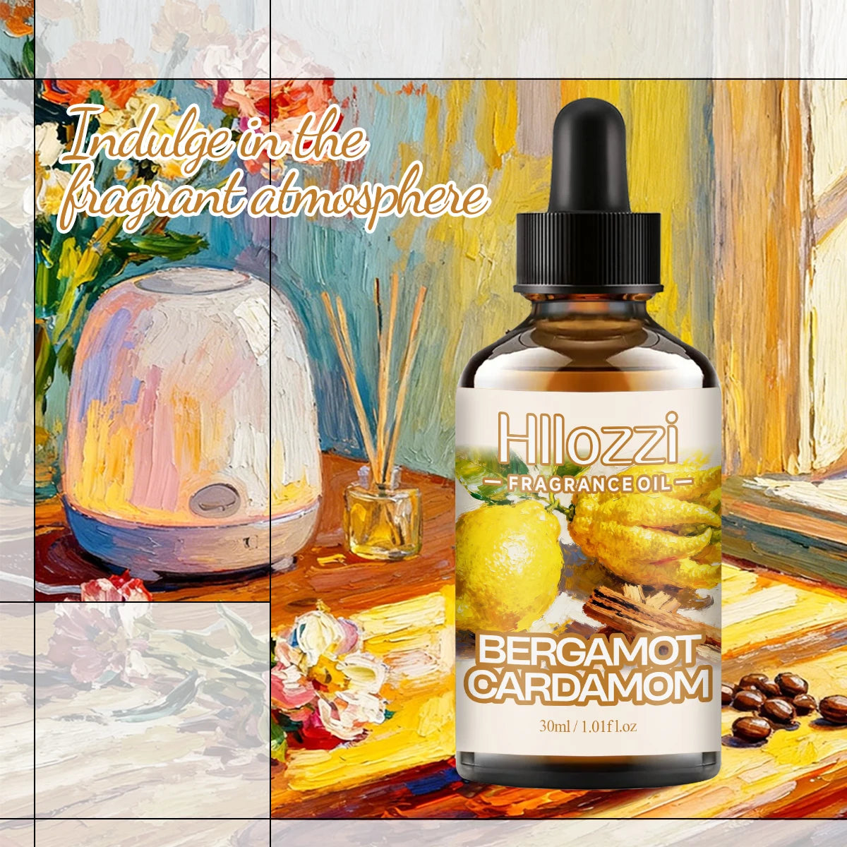 BERGAMOT CARDAMOM FRAGRANCE OIL Suitable for humidifiers, aroma diffusers, home and car use, DIY fragrance essential oils Zpaxo