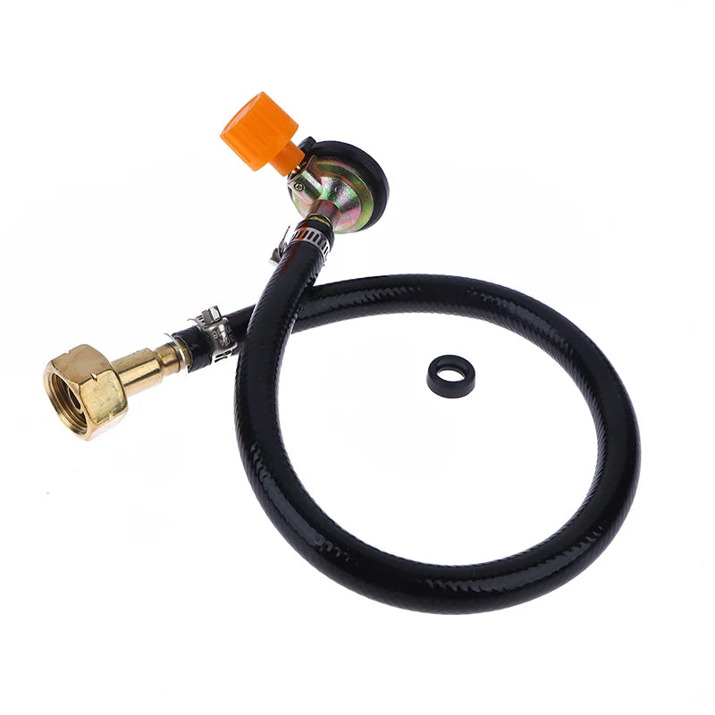 Gas Refill Adapter Leakproof Rubber Pipe Tube Cylinder Convertor
