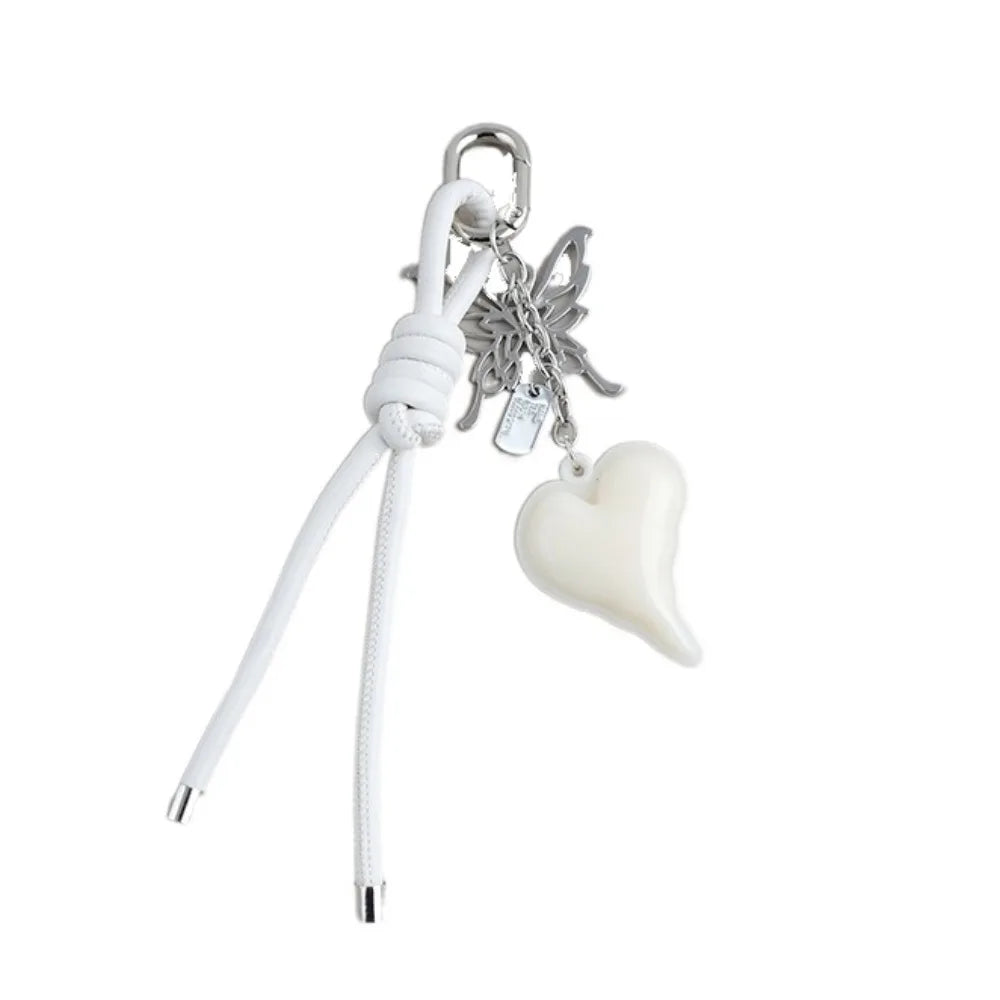 Butterfly Cartoon Girl Heart Keychain Anti-lost Bag Decoration Shaped Zpaxo Style A