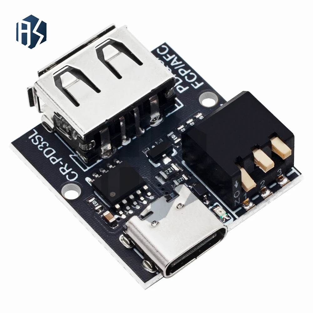 QC AFC FCP PD Decoy Board, 9V-20V Adjustable Fast Charging Trigger Module with Dial Switch Zpaxo