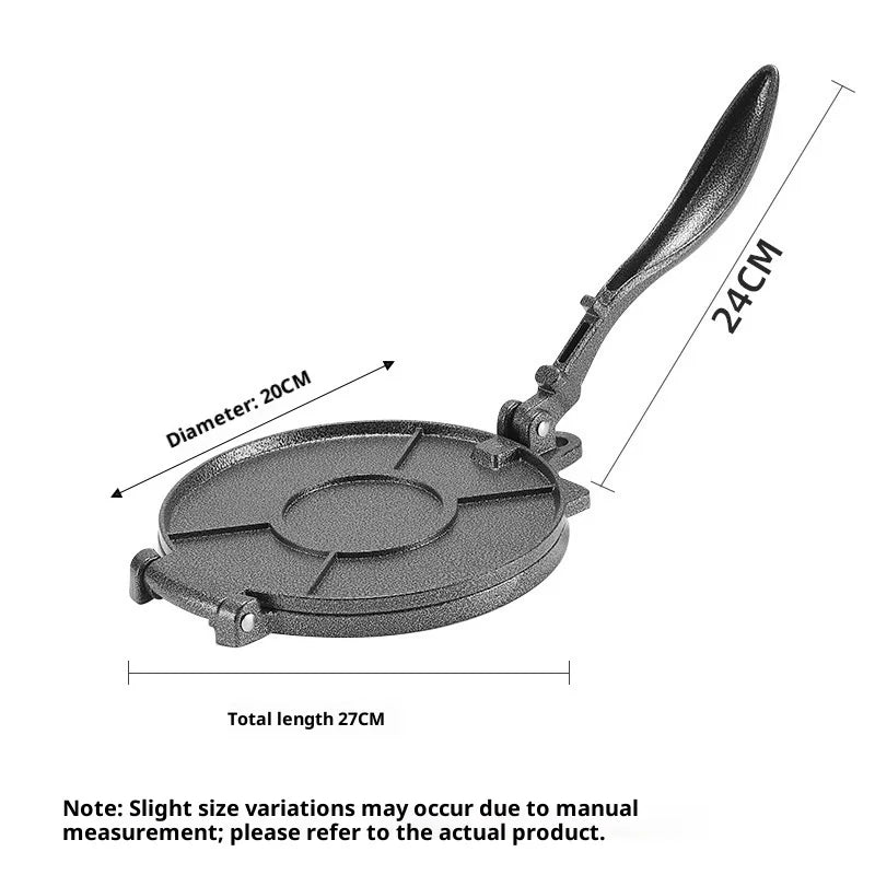 Aluminum Alloy Tortilla Press – Tortilla & Dumpling Skin Maker Tortilla Press Zpaxo Black L