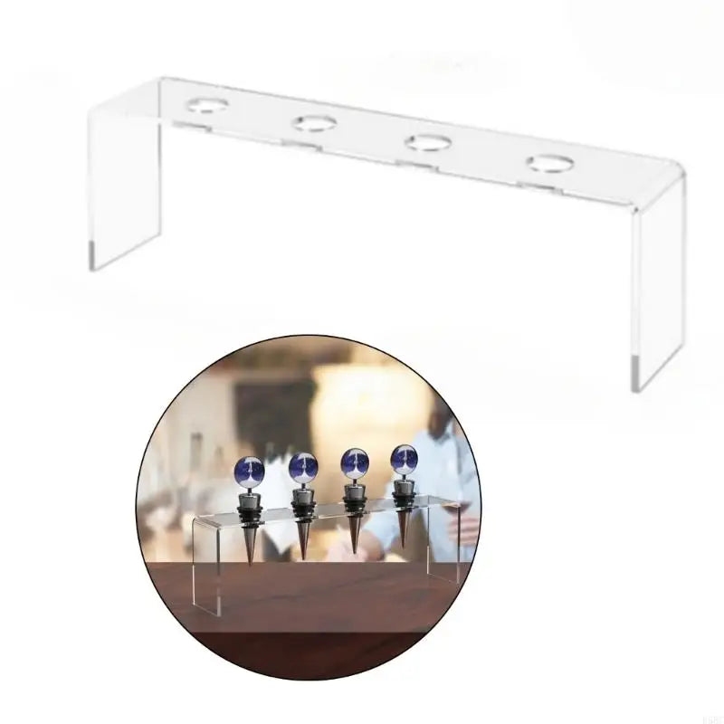 Clear Acrylic Wine Display Stands Countertop Organization Durable