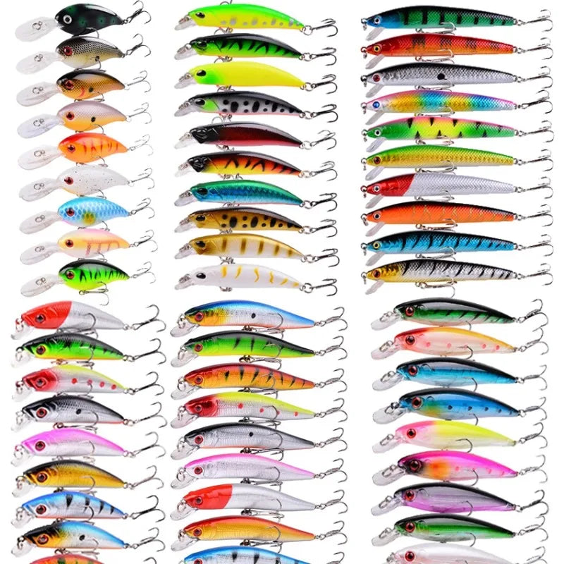 3/5/8 PCS Fishing Lure Set – Minnow, Crankbait & Wobbler Kit Fishing Lure Set Zpaxo