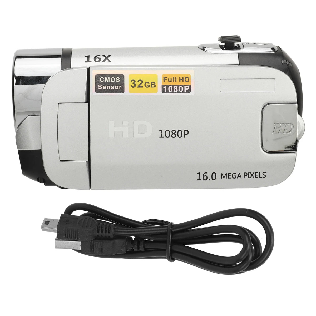 16MP Digital Camera Video Recorder USB Port Connection 1080P Zpaxo Blue