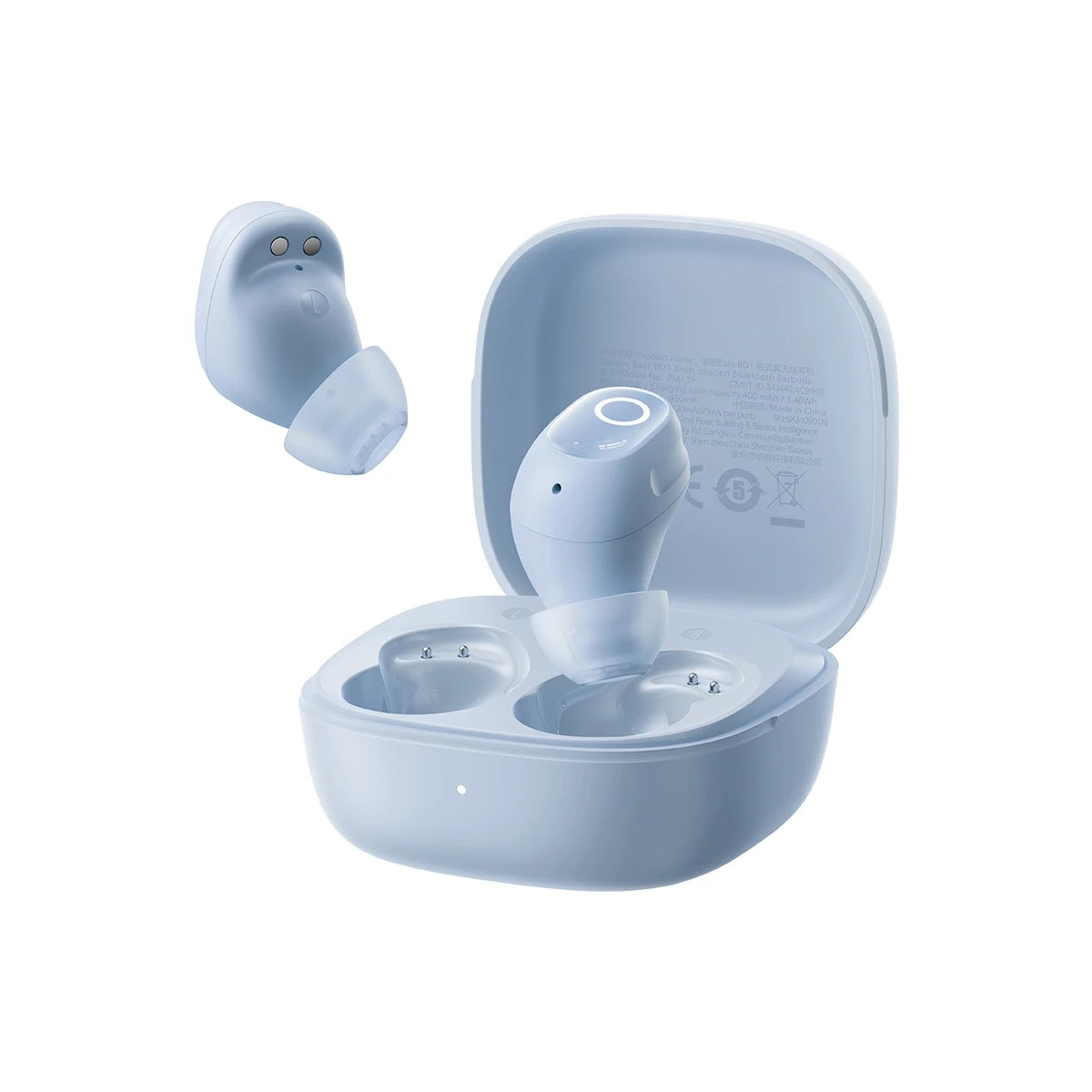 Baseus Bass BD1 Wireless Earphones Bluetooth 5 4 Mini Bean Earbuds Zpaxo Blue uzbekistan
