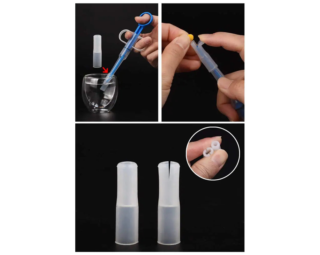 1PC Pet Propulsive Silicone Drug Feeder Tablet Liquid Comfortable Dog And Cat Universal Safe, Easy To Clean And Use Repeatedly Zpaxo