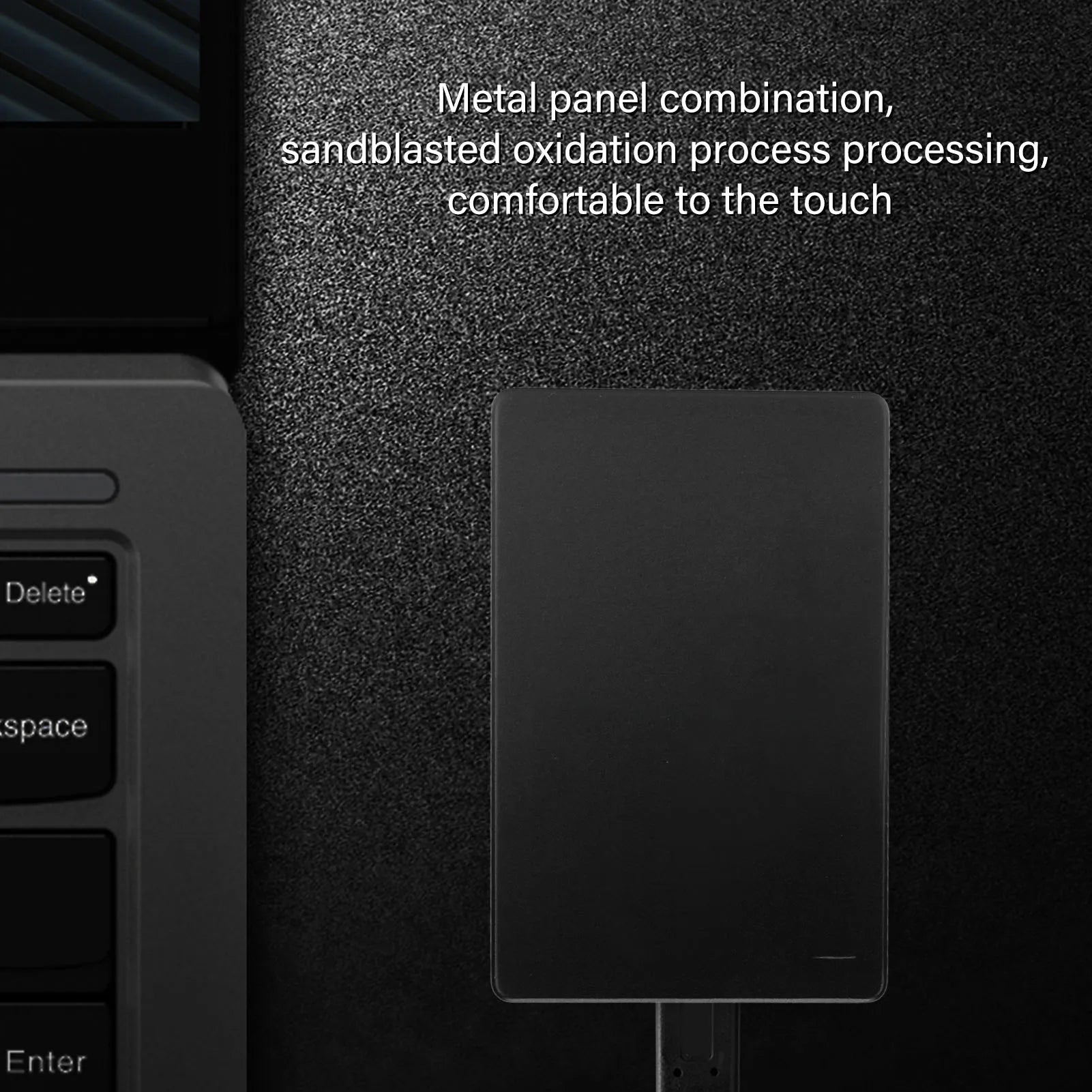 2.5in External Hard Drive Portable USB3.0 5Gbps High Speed Ultra Slim Metal External Hard Drive for Win for OS Zpaxo