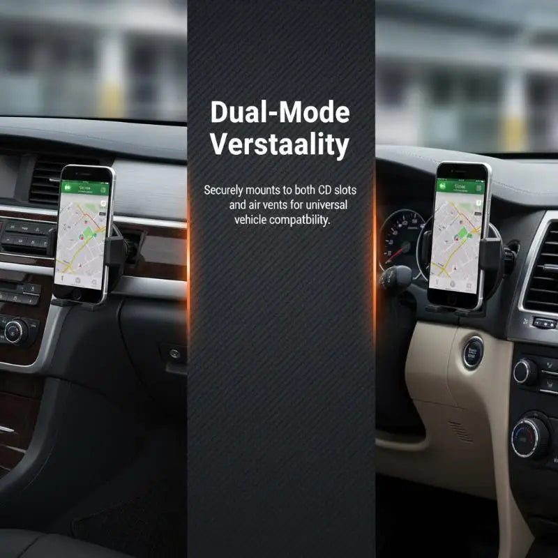Universal Car CD Slot Phone Mount – 360° Rotating Holder
