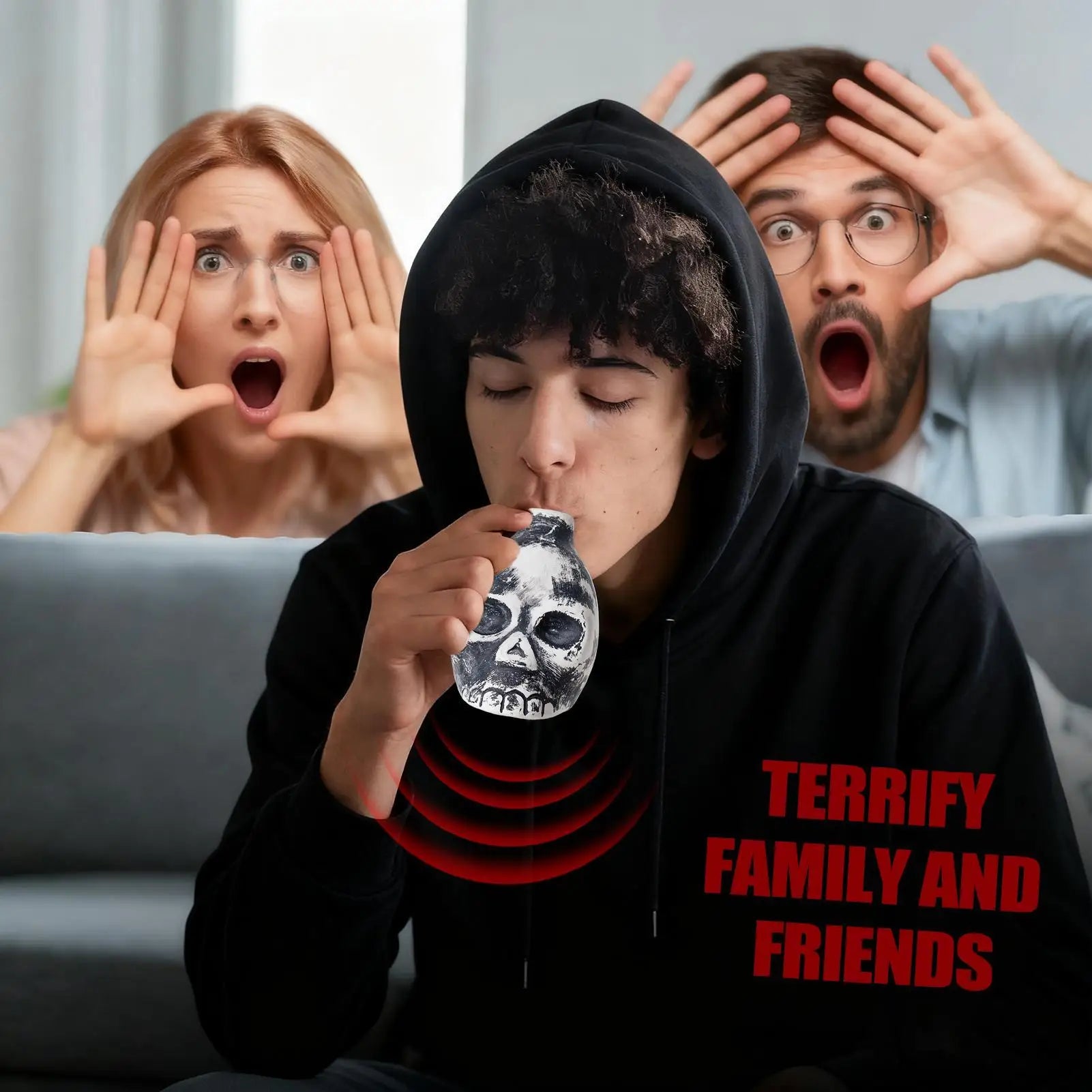 Ghost Whistle Party Favor Terrifying Prank Toy Scary Death Whistle For Outdoor For Men Women Boys Teens Family Friends Youth Zpaxo