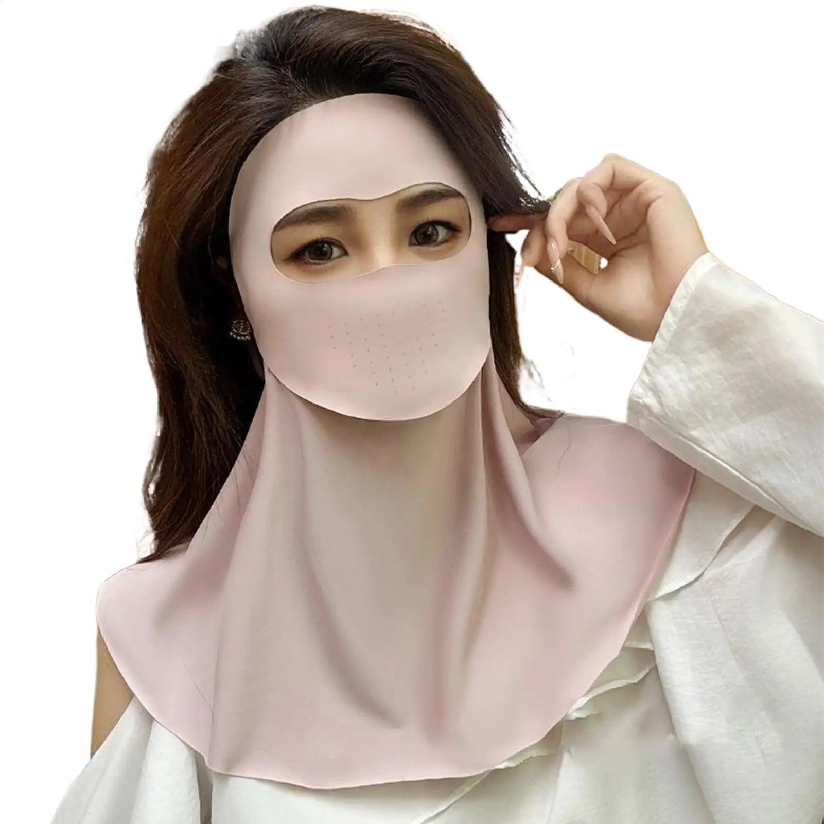 UV Protection Full Face & Neck Mask – Breathable Sun Cover UV Sun Face Mask Zpaxo
