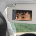 Stainless Steel Car Makeup Mirror Portable HD Mirrors Interior Zpaxo 11x6.5cm-Oval