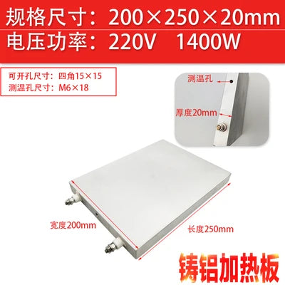Cast Aluminum Heating Plate Temperature Control Heating Plate Cast Copper Heater Constant Temperature Aluminum Heating Plate Zpaxo Type 11