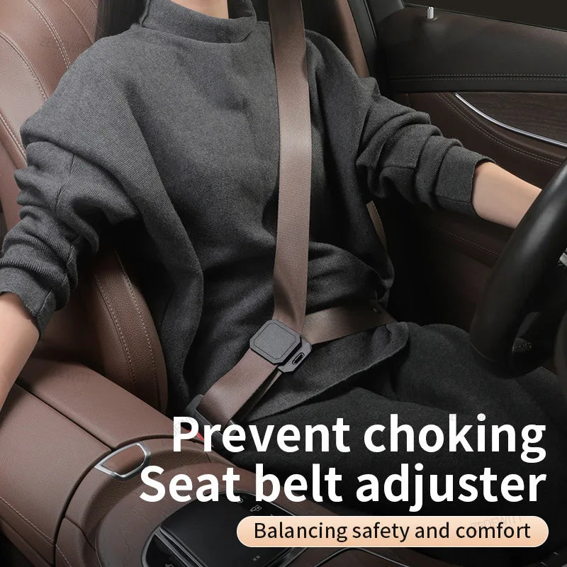 Anti-Slip Seatbelt Adjuster Clip – Shoulder & Neck Comfort