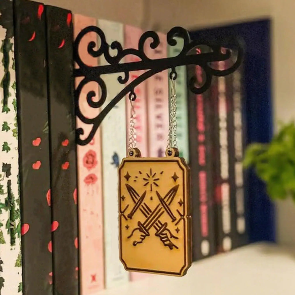 Book Nook Sign Genre Signs Brackets Bookshelf Easy Installation