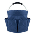 Portable Cleaning Caddy 17L Foldable Cleaning Bucket with Handle Organizer Bag for Towels Cleaning Tools Bathroom Kitchen Home Zpaxo Navy