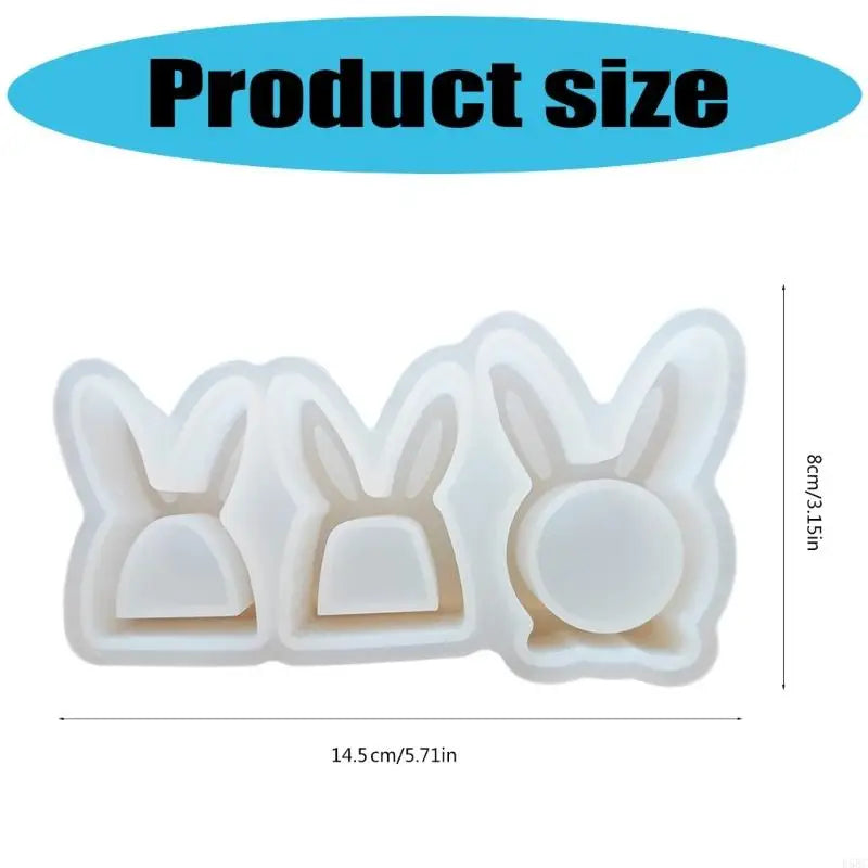 Silicone Molds Hollow Rabbits Plasters Casting Ornament Easters Baking