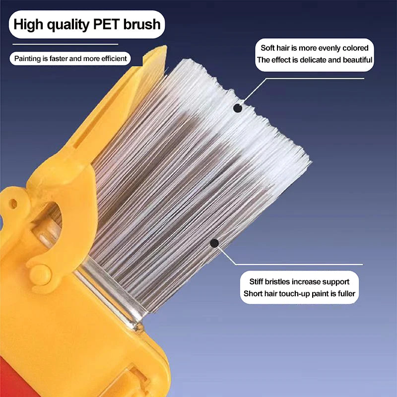 1set Edger Paint Brush Wall Treatment Paint Tool Multi-use paint brush Edge Trimming Cut Brush Latex Color Separator Paint Brush Zpaxo