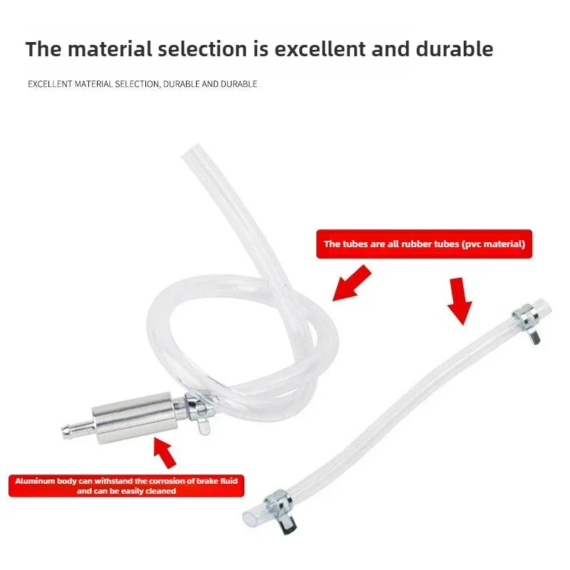 Lockable Hydraulic Brake Bleeder Tool Automotive Fluid Bleeding Hose Zpaxo
