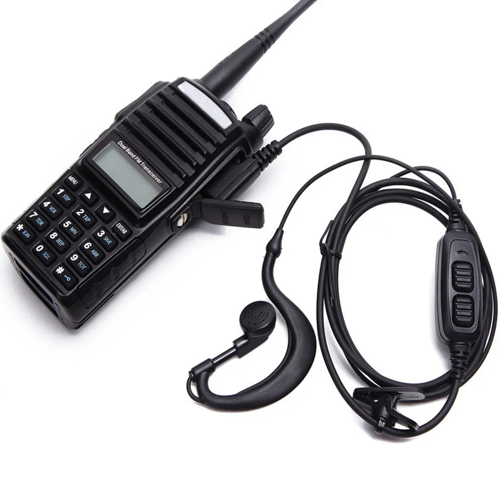Dual PTT Headset Earphone Microphone Baofeng BF-UV5R UV82 UV82L UV-89