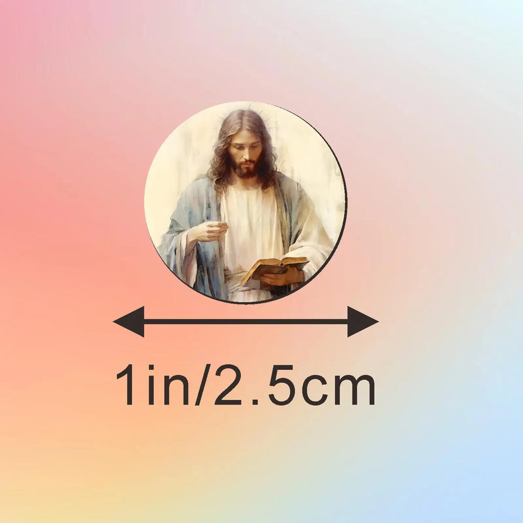 Christian Stickers Fade-resistant Party Favor Jesus Roll Sticker Wall