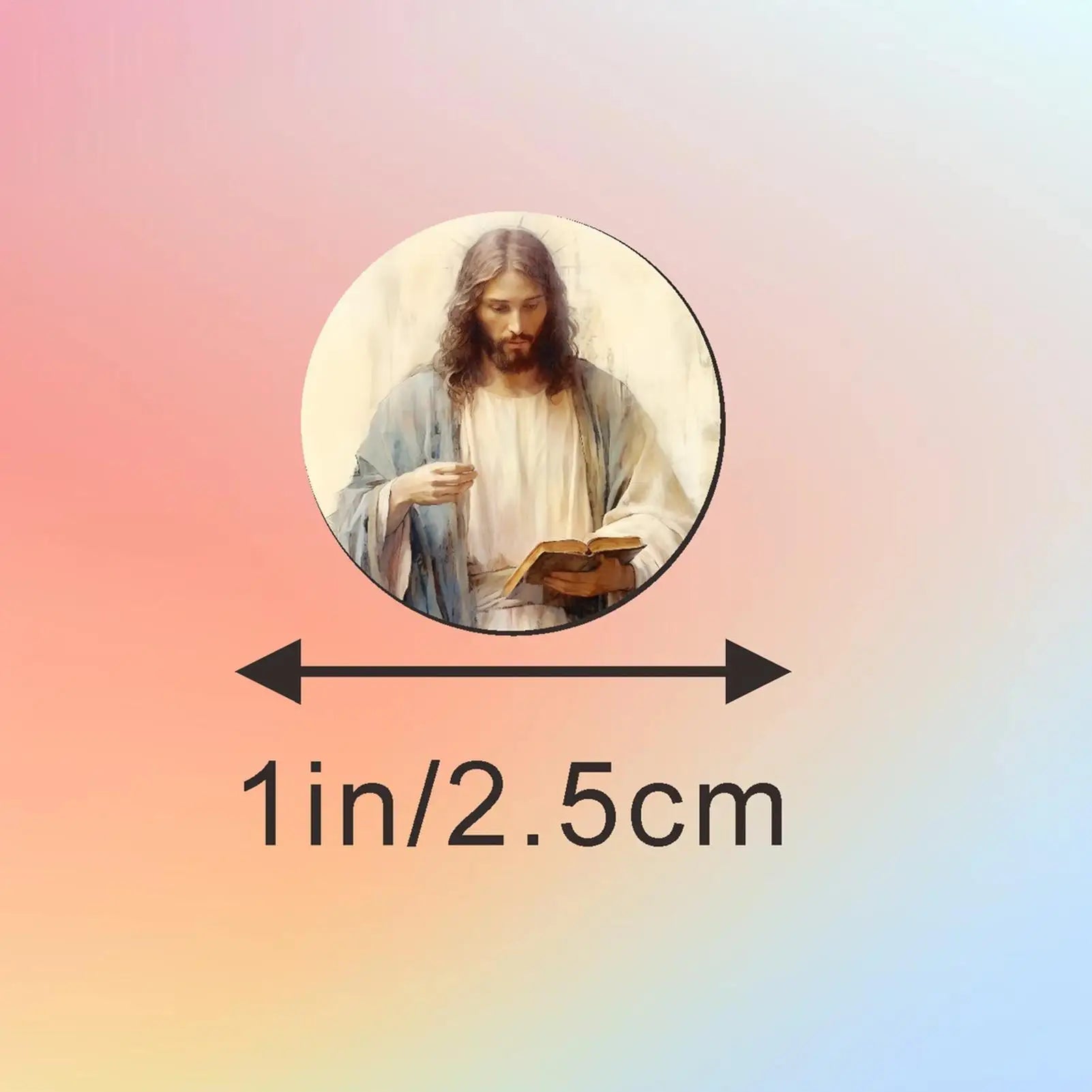 Christian Stickers Fade-resistant Party Favor Jesus Roll Sticker Wall