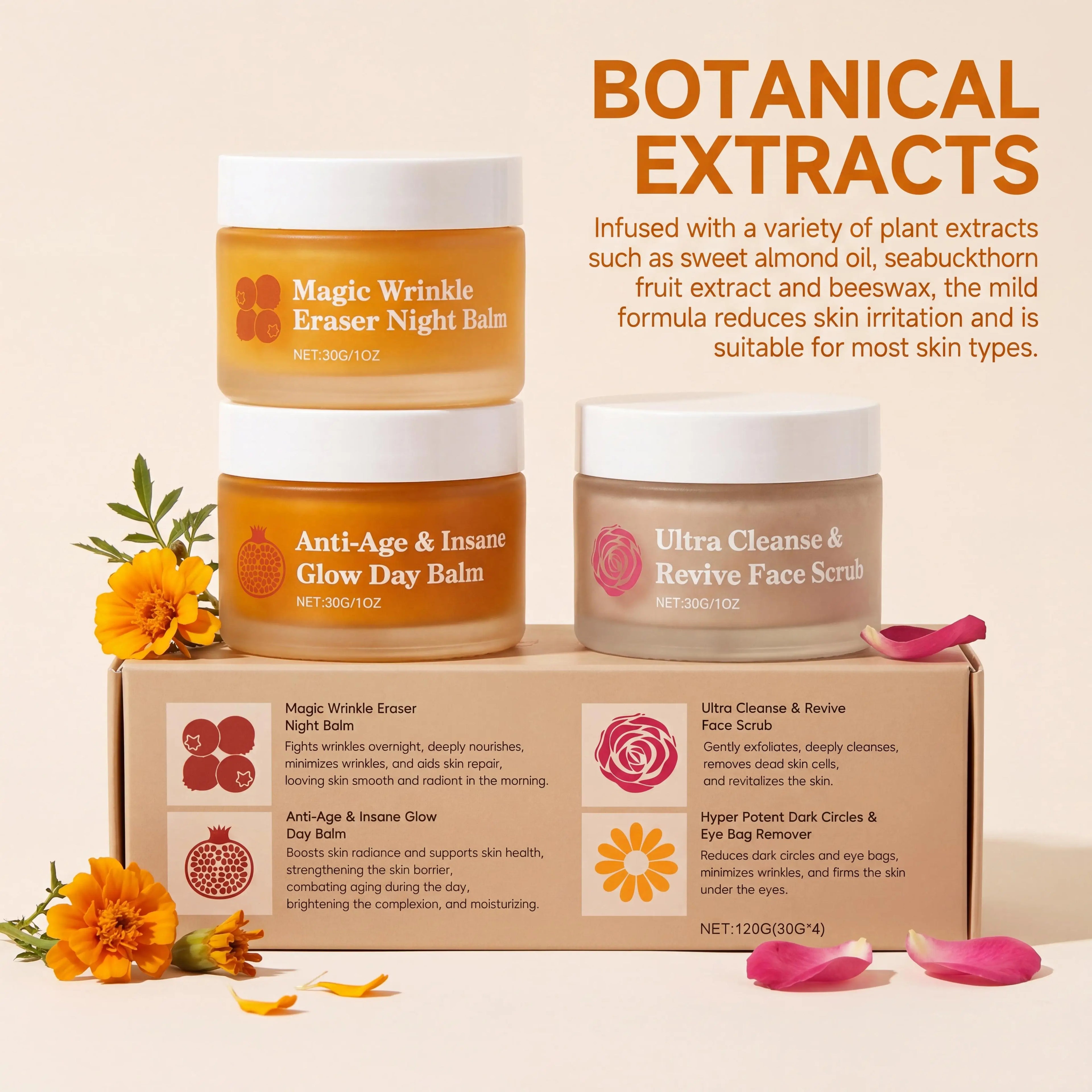 Day & Night Skincare Set – Moisturizing, Brightening & Eye Cream Skincare Set Zpaxo