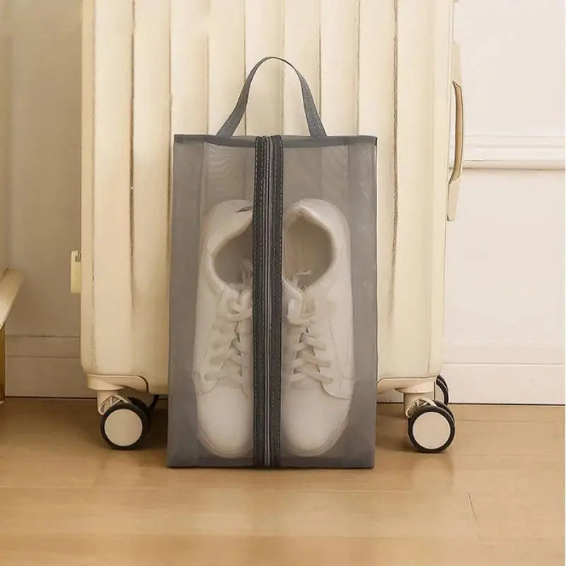 M1Pcs Large Capacity Organizer Foldable Breathable Mesh Shoe Bags Gym Zpaxo A3